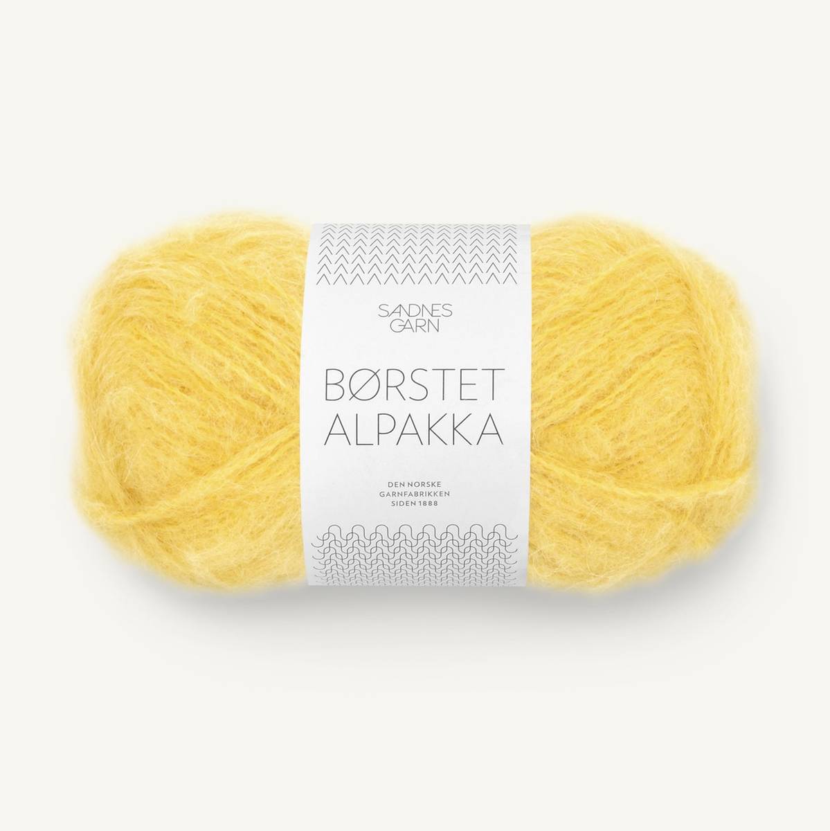 Børstet Alpakka - 2016 Solgul